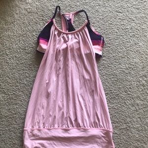 Lululemon Pink 2 in 1 Tank Size 8